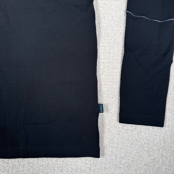 Kuhl Sweater Mens Large Black Merino Wool Downhill Racr 1/4 Zip Outdoor Pullover - Picture 2 of 8